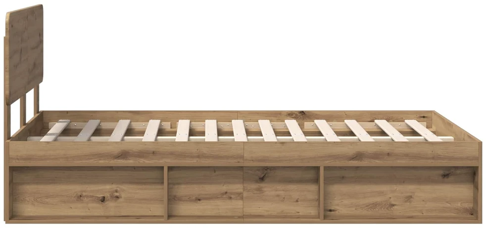 Lova Lovos rėmas Meistrų ąžuolas 135 x 190 cm Kietos pušies mediena