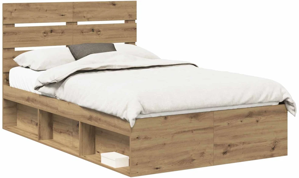 Lova Lovos rėmas Meistrų ąžuolas 135 x 190 cm Kietos pušies mediena