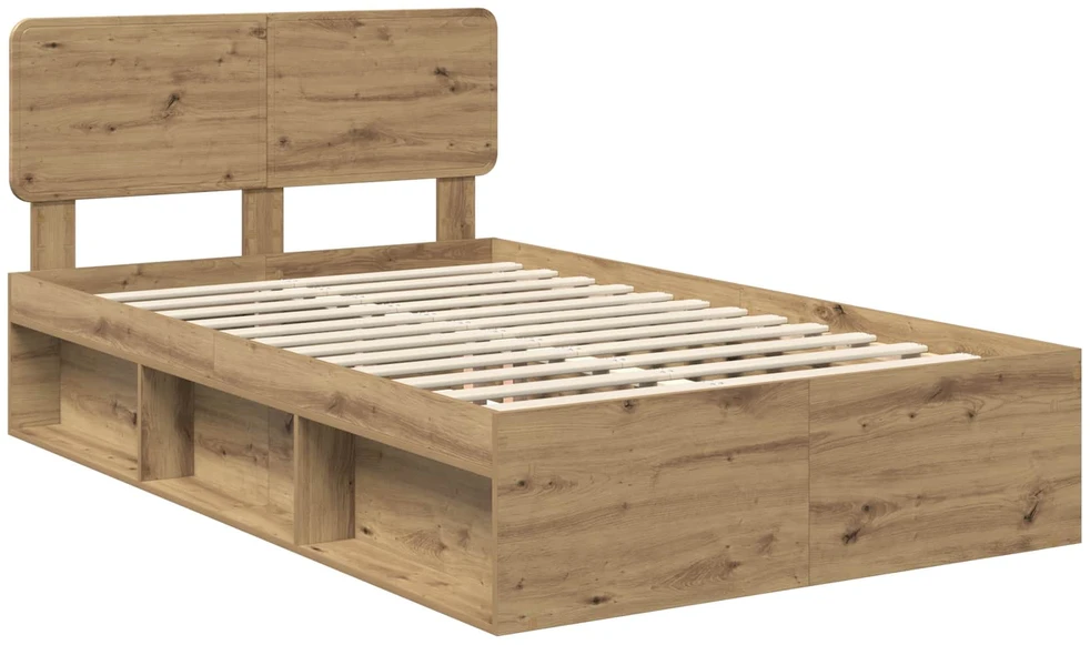 Lova Lovos rėmas Meistrų ąžuolas 135 x 190 cm Kietos pušies mediena