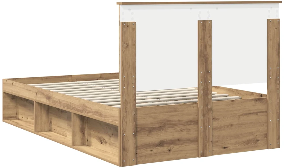 Lova Lovos rėmas Meistrų ąžuolas 135 x 190 cm Kietos pušies mediena
