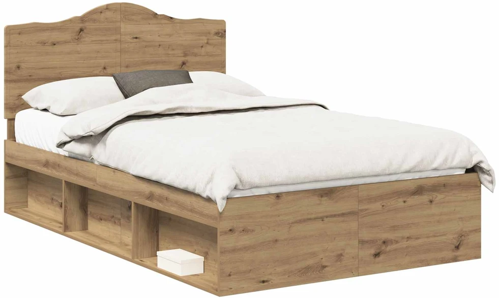 Lova Lovos rėmas Meistrų ąžuolas 135 x 190 cm Kietos pušies mediena