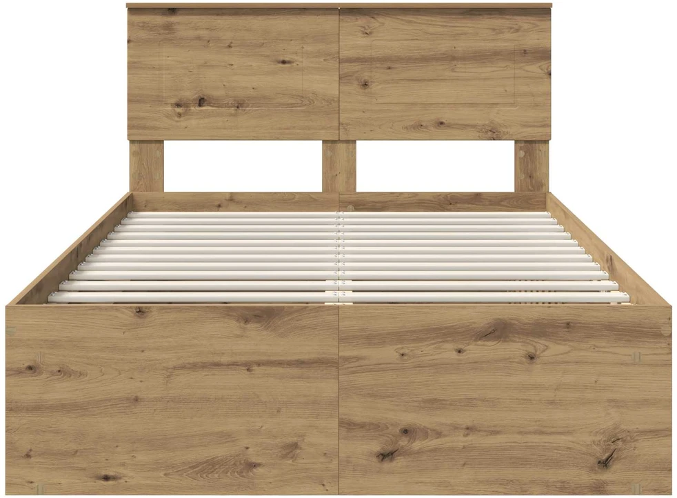 Lova Lovos rėmas Meistrų ąžuolas 135 x 190 cm Apdirbta mediena