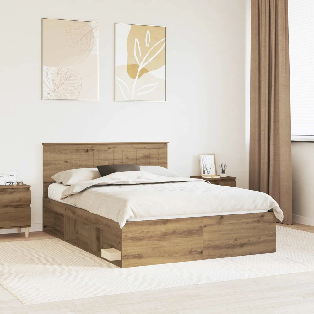 Lovos rėmas Meistrų ąžuolas 140 x 190 cm Kietos pušies mediena