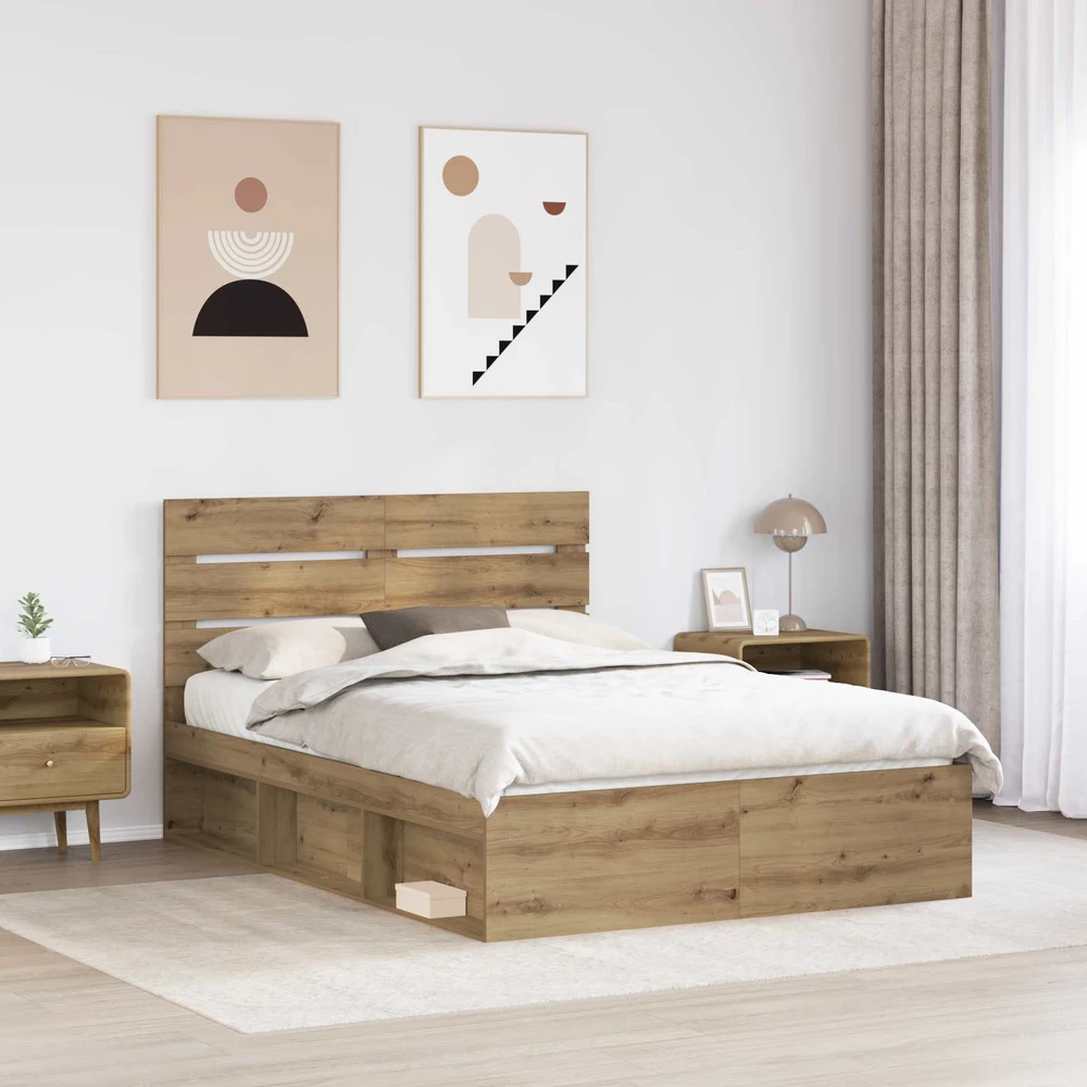 Lovos rėmas Meistrų ąžuolas 140 x 190 cm Kietos pušies mediena
