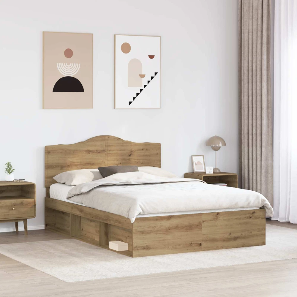 Lovos rėmas Meistrų ąžuolas 140 x 190 cm Kietos pušies mediena