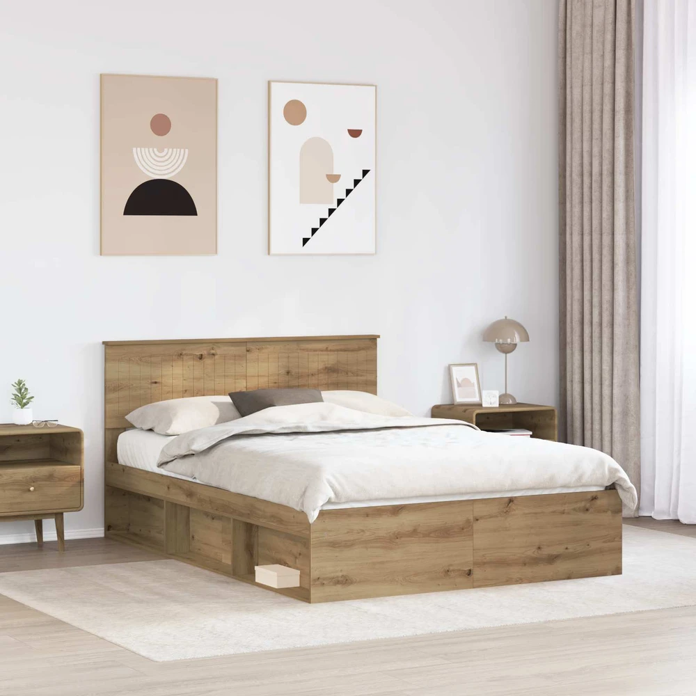 Lovos rėmas Meistrų ąžuolas 140 x 190 cm Kietos pušies mediena