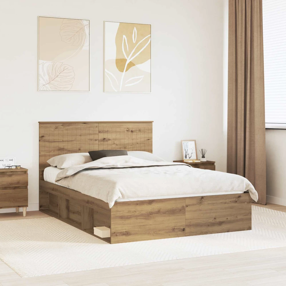 Lovos rėmas Meistrų ąžuolas 140 x 190 cm Kietos pušies mediena
