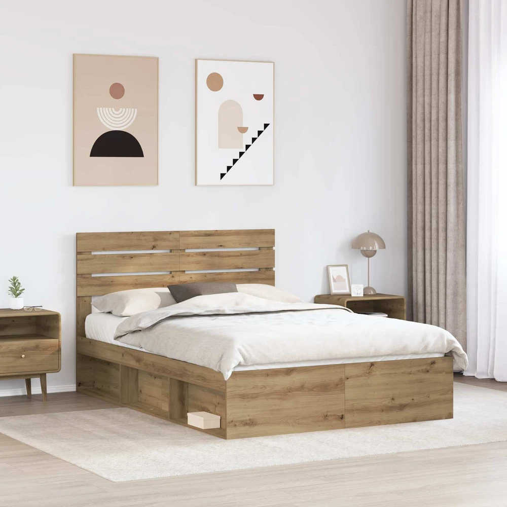 Lovos rėmas Meistrų ąžuolas 140 x 190 cm Kietos pušies mediena