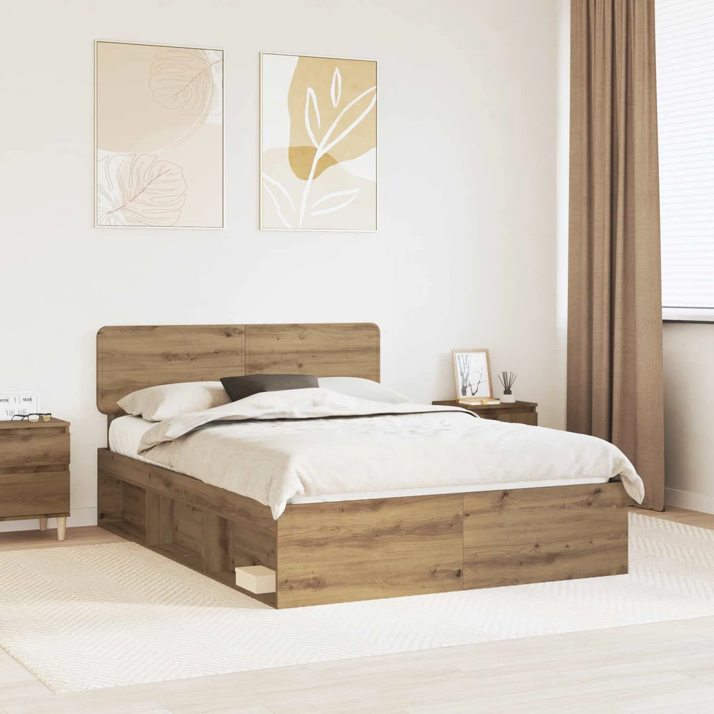 Lovos rėmas Meistrų ąžuolas 140 x 190 cm Kietos pušies mediena