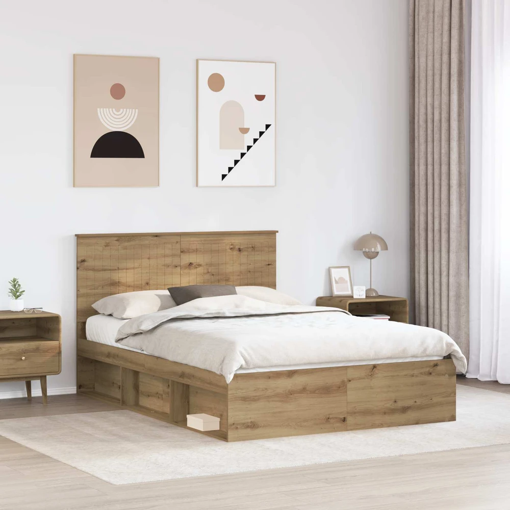 Lovos rėmas Meistrų ąžuolas 140 x 190 cm Kietos pušies mediena