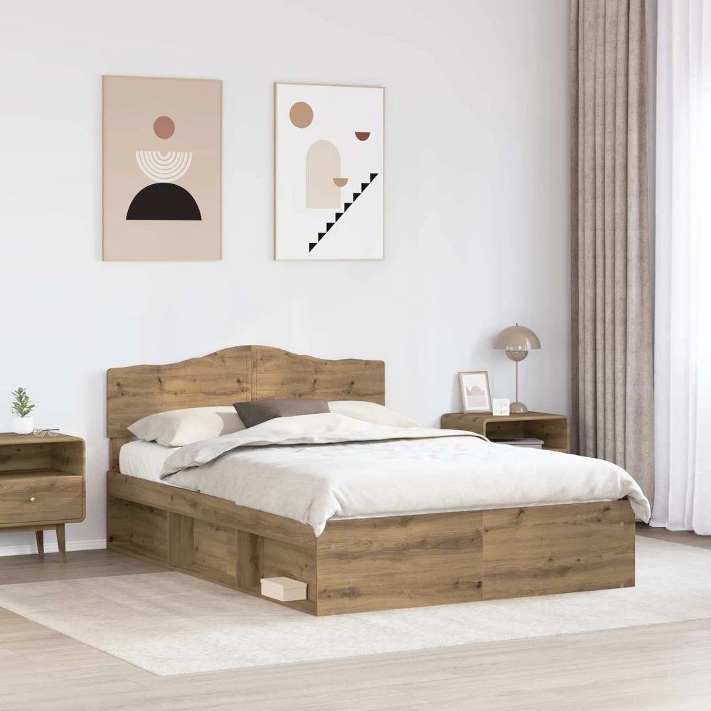 Lovos rėmas Meistrų ąžuolas 150 x 200 cm Kietos pušies mediena