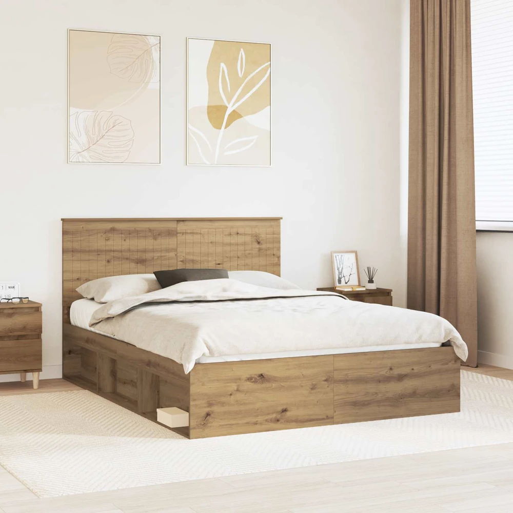 Lovos rėmas Meistrų ąžuolas 150 x 200 cm Kietos pušies mediena