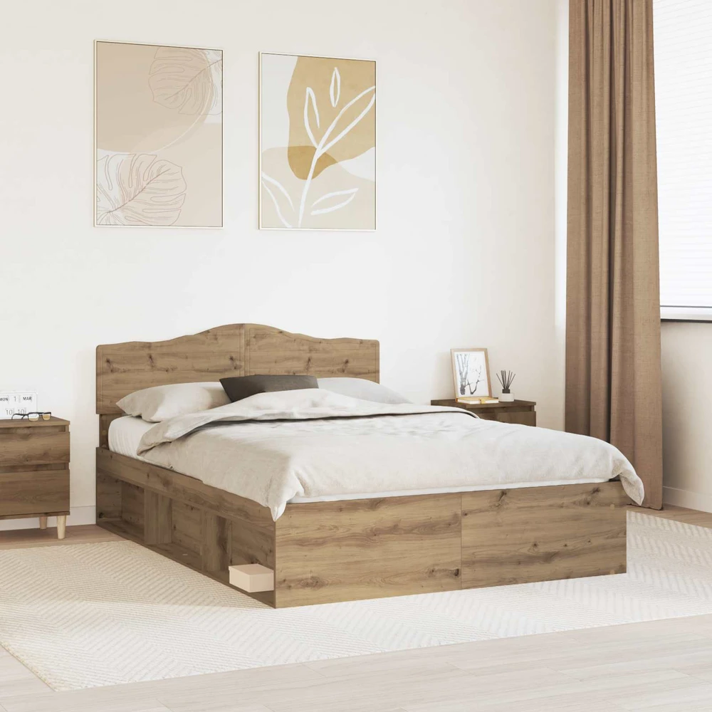 Lovos rėmas Meistrų ąžuolas 150 x 200 cm Kietos pušies mediena