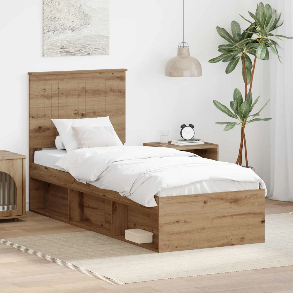 Lova Lovos rėmas Meistrų ąžuolas 75 x 190 cm Kietos pušies mediena