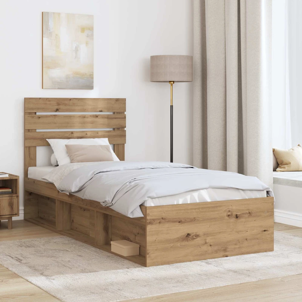 Lova Lovos rėmas Meistrų ąžuolas 75 x 190 cm Kietos pušies mediena