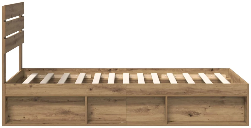Lova Lovos rėmas Meistrų ąžuolas 75 x 190 cm Kietos pušies mediena