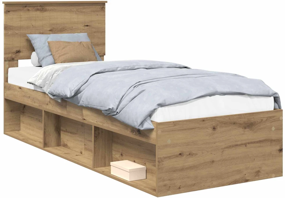 Lova Lovos rėmas Meistrų ąžuolas 75 x 190 cm Kietos pušies mediena