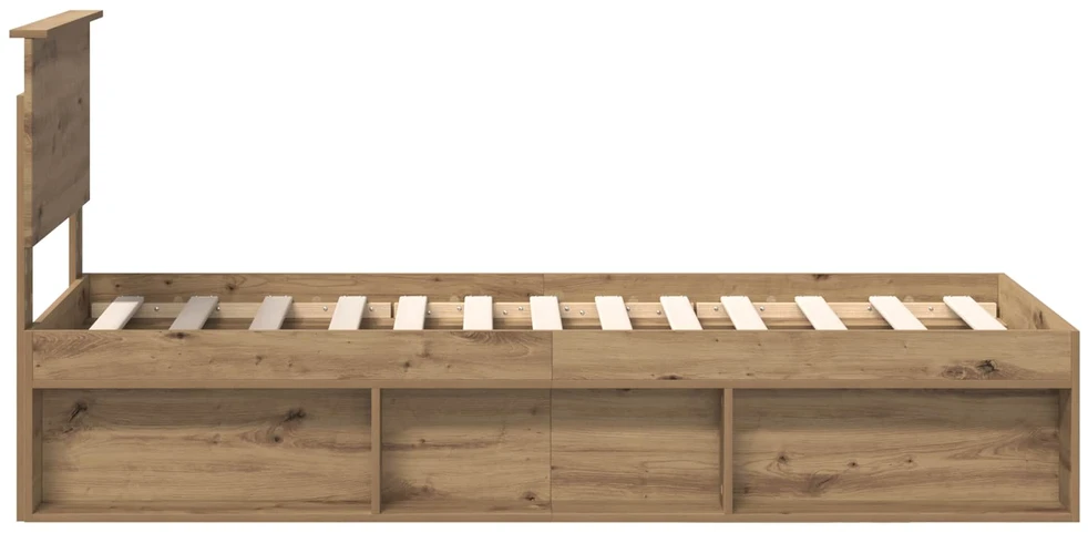 Lova Lovos rėmas Meistrų ąžuolas 75 x 190 cm Kietos pušies mediena