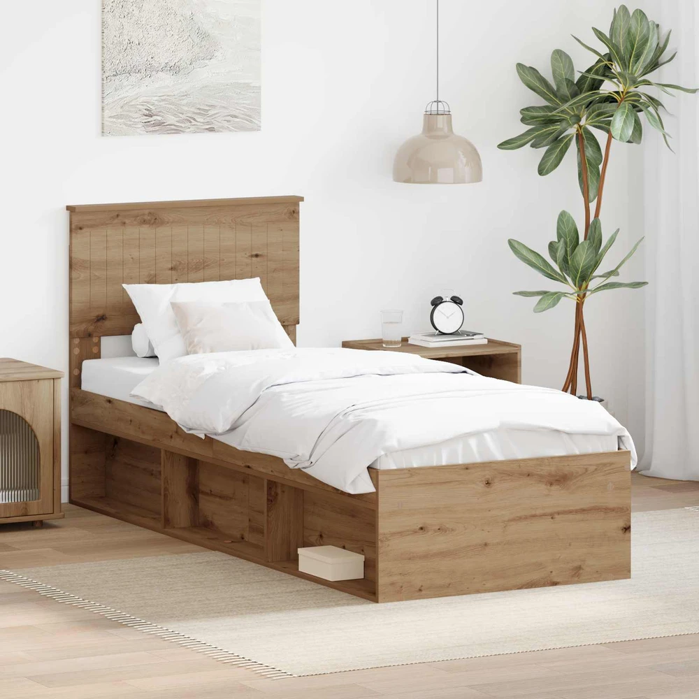Lova Lovos rėmas Meistrų ąžuolas 75 x 190 cm Kietos pušies mediena