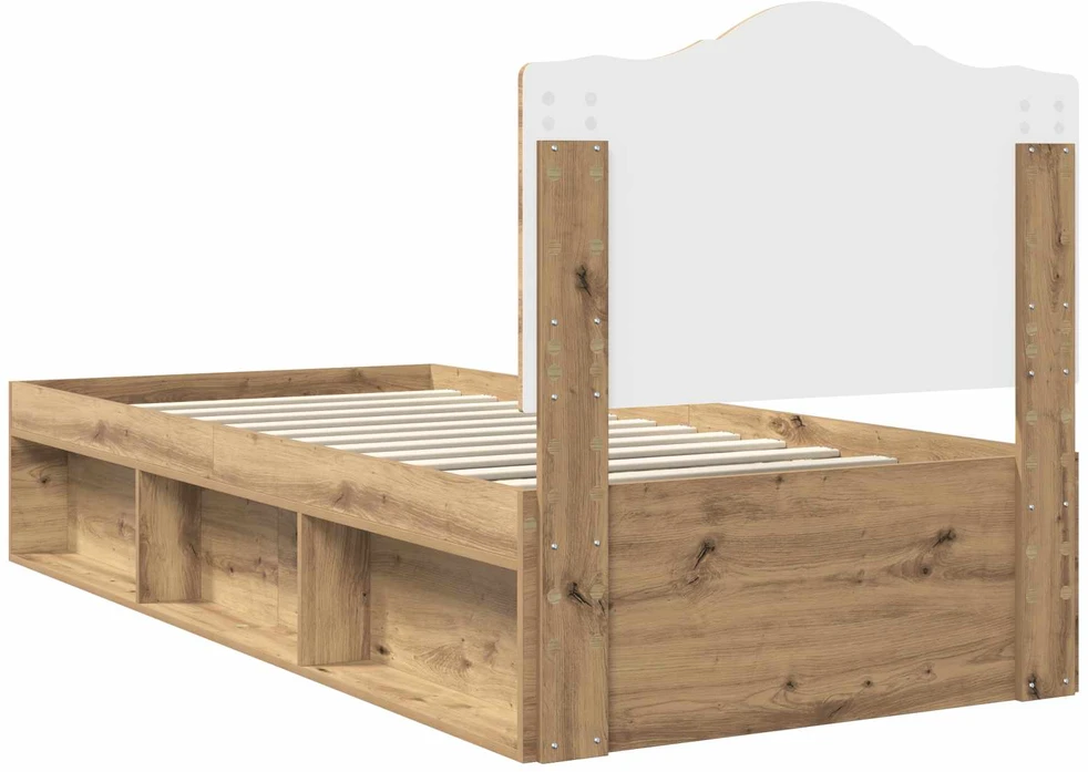 Lova Lovos rėmas Meistrų ąžuolas 75 x 190 cm Kietos pušies mediena