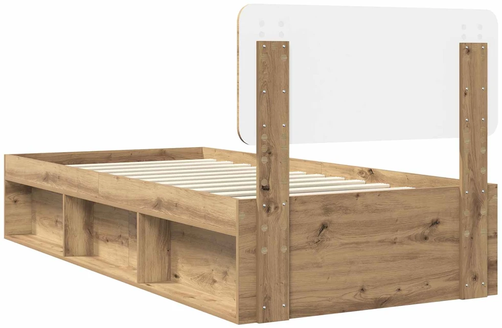 Lova Lovos rėmas Meistrų ąžuolas 75 x 190 cm Kietos pušies mediena