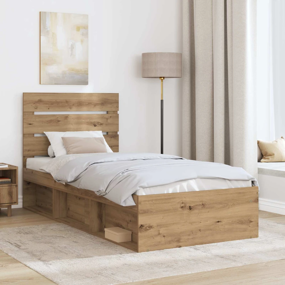 Lova Lovos rėmas Meistrų ąžuolas 75 x 190 cm Kietos pušies mediena