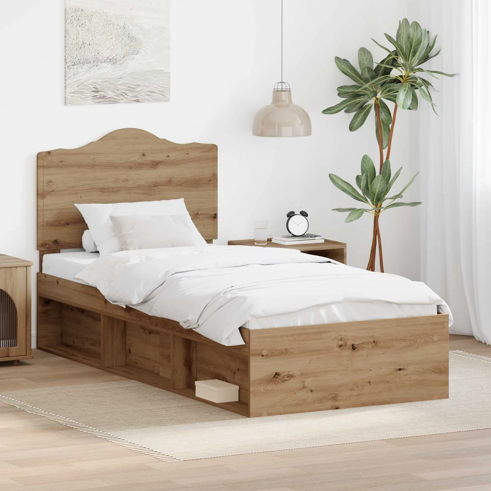 Lova Lovos rėmas Meistrų ąžuolas 75 x 190 cm Kietos pušies mediena