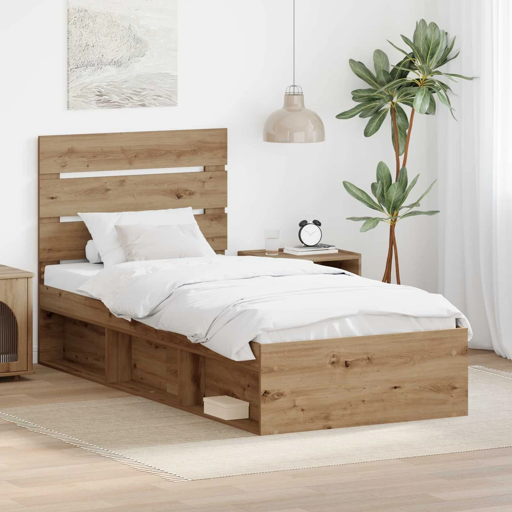 Lova Lovos rėmas Meistrų ąžuolas 75 x 190 cm Kietos pušies mediena
