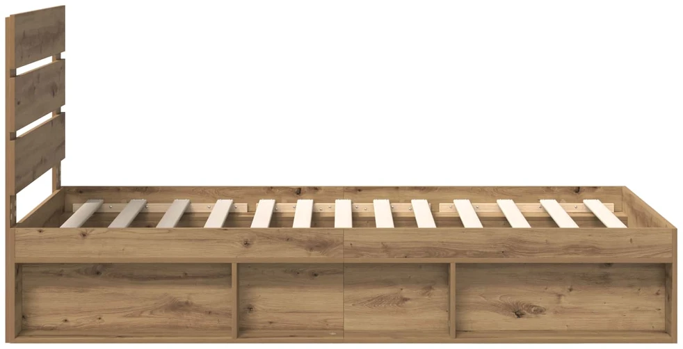 Lova Lovos rėmas Meistrų ąžuolas 75 x 190 cm Kietos pušies mediena