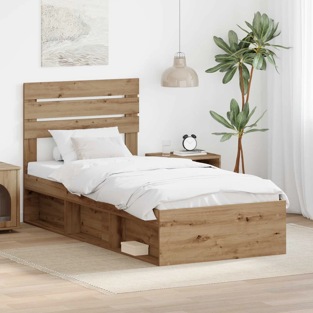 Lova Lovos rėmas Meistrų ąžuolas 75 x 190 cm Kietos pušies mediena