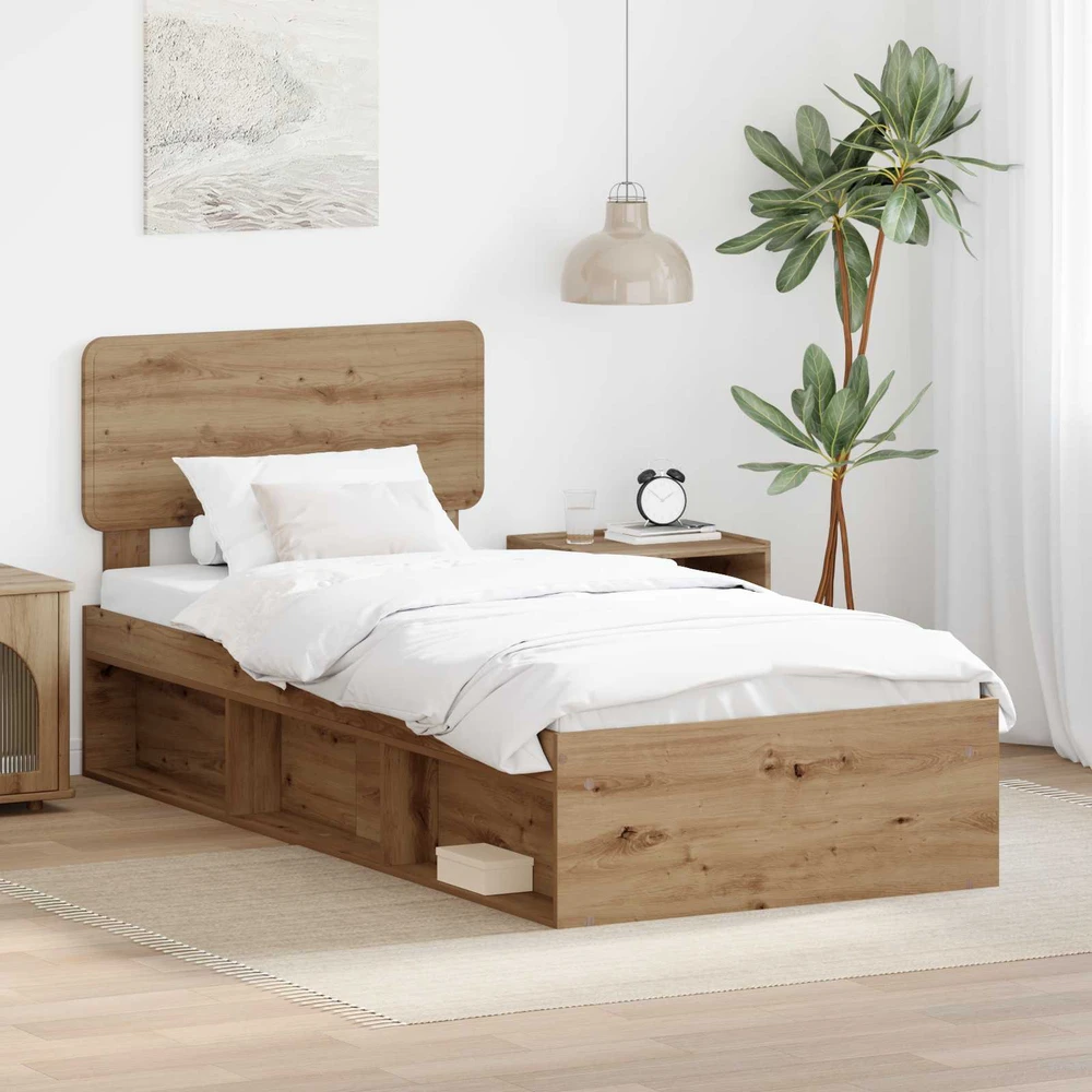 Lova Lovos rėmas Meistrų ąžuolas 75 x 190 cm Kietos pušies mediena