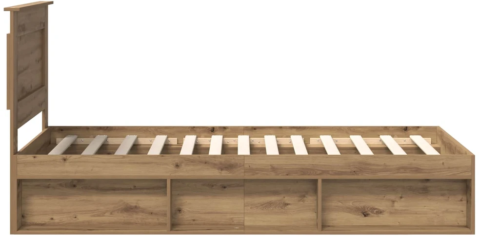 Lova Lovos rėmas Meistrų ąžuolas 75 x 190 cm Kietos pušies mediena