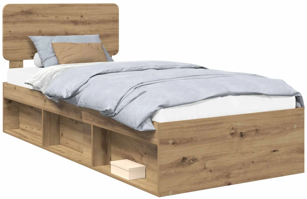 Lova Lovos rėmas Meistrų ąžuolas 75 x 190 cm Kietos pušies mediena
