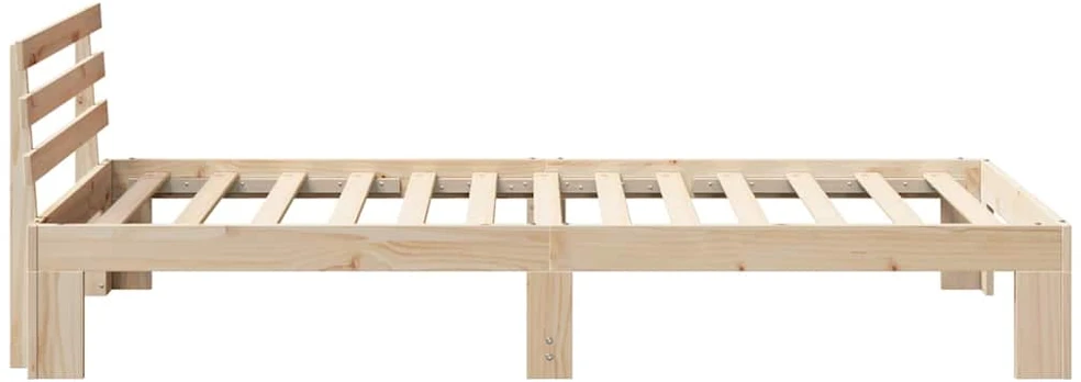 Lova Lovos rėmas Natūrali 100 x 200 cm Kietos pušies mediena