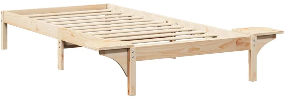 Lova Lovos rėmas Natūrali 100 x 200 cm Kietos pušies mediena