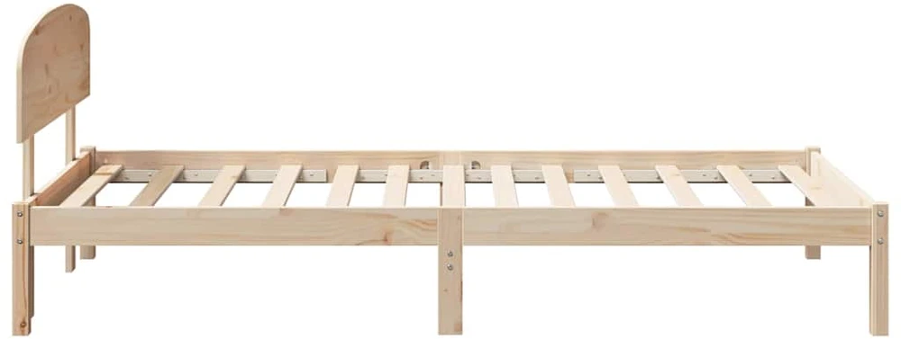 Lovos rėmas Natūrali 100 x 200 cm Kietos pušies mediena