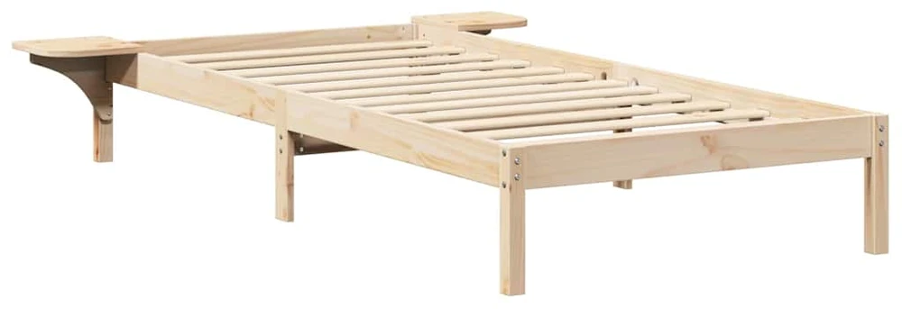 Lova Lovos rėmas Natūrali 100 x 200 cm Kietos pušies mediena