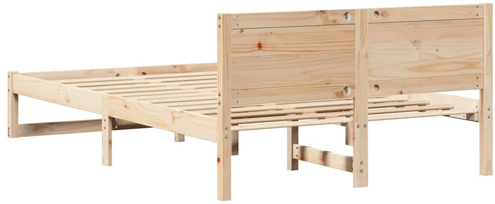 Lovos rėmas Natūrali 140 x 190 cm Kietos pušies mediena