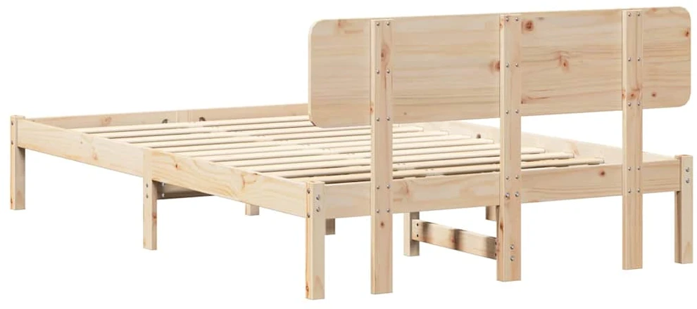 Lovos rėmas Natūrali 140 x 190 cm Kietos pušies mediena
