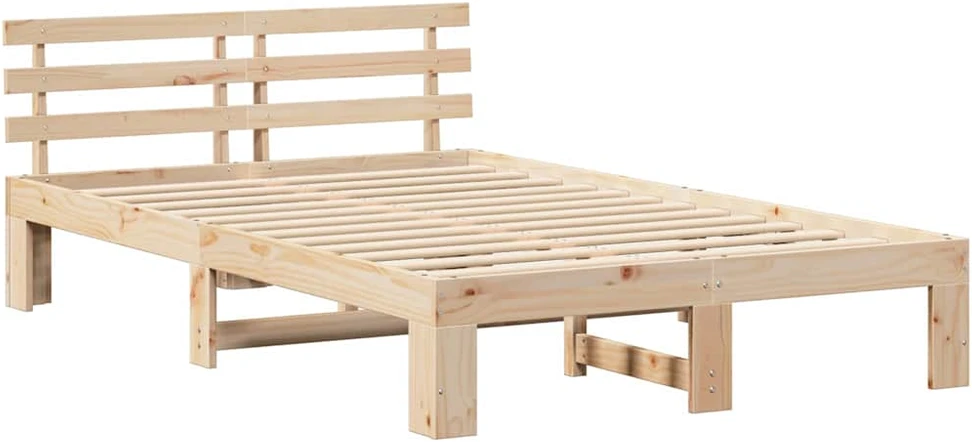 Lovos rėmas Natūrali 140 x 190 cm Kietos pušies mediena