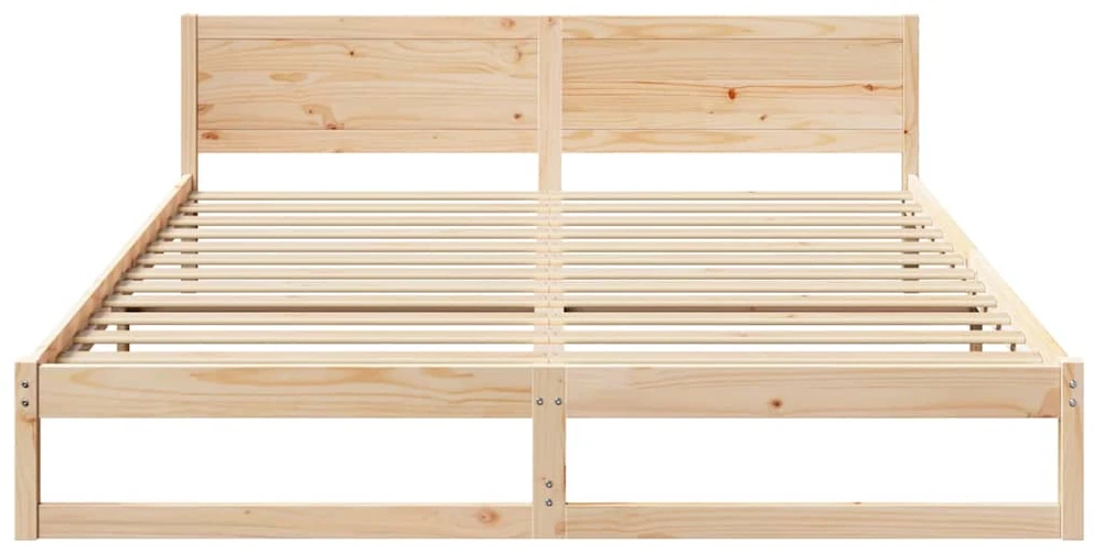 Lovos rėmas Natūrali 200 x 200 cm Kietos pušies mediena
