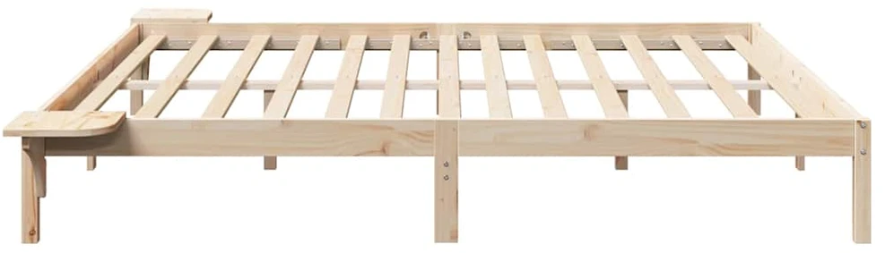 Lovos rėmas Natūrali 200 x 200 cm Kietos pušies mediena