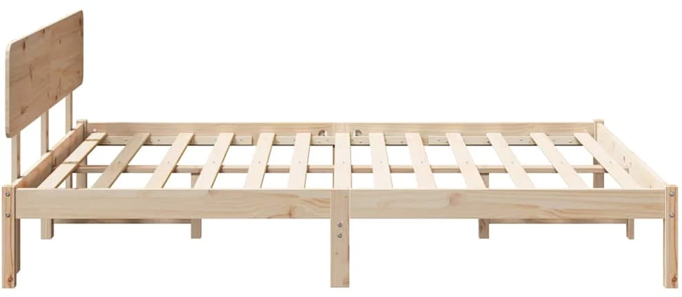 Lovos rėmas Natūrali 200 x 200 cm Kietos pušies mediena