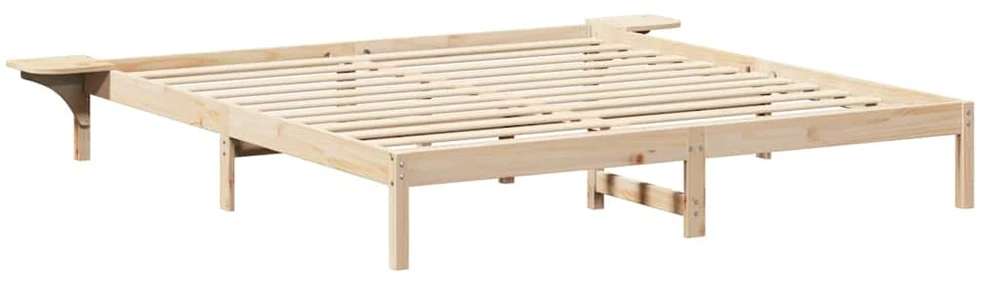 Lovos rėmas Natūrali 200 x 200 cm Kietos pušies mediena