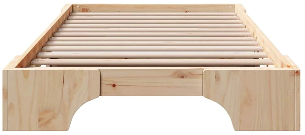Lova Lovos rėmas Natūrali 75 x 190 cm Kietos pušies mediena