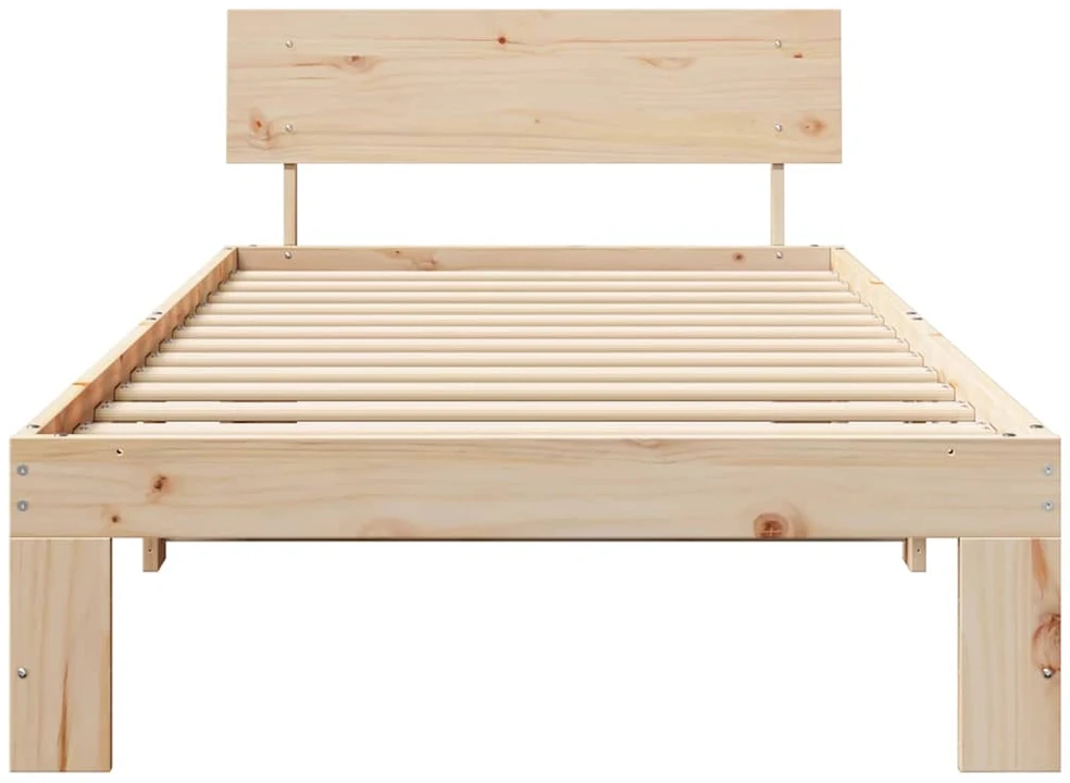 Lova Lovos rėmas Natūrali 80 x 200 cm Kietos pušies mediena