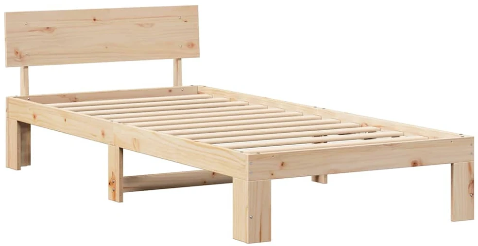 Lova Lovos rėmas Natūrali 80 x 200 cm Kietos pušies mediena