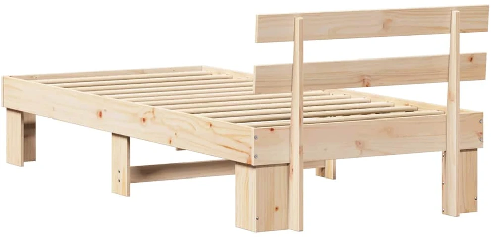 Lovos rėmas Natūrali 80 x 200 cm Kietos pušies mediena