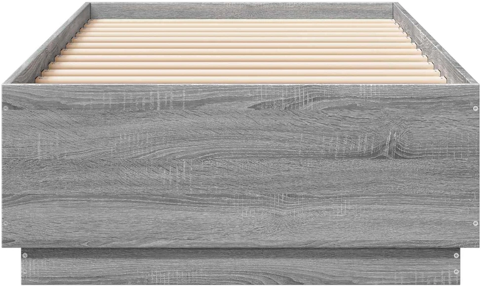 Lova Lovos rėmas Pilka Sonoma 80 x 200 cm Apdirbta mediena