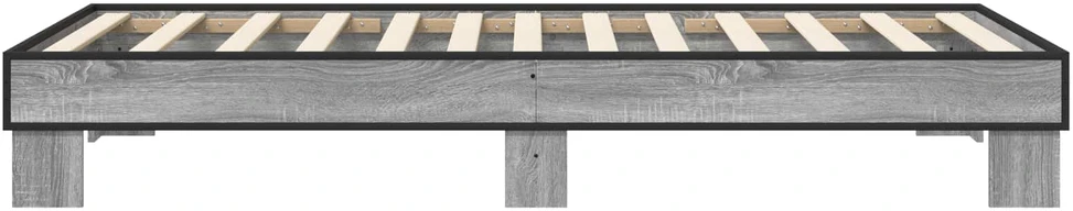 Lova Lovos rėmas Pilka Sonoma 80 x 200 cm Apdirbta mediena